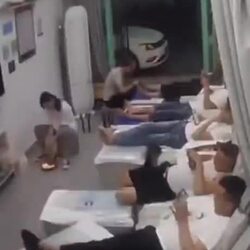 중국 마사지 샵서 발생한 화재 사고