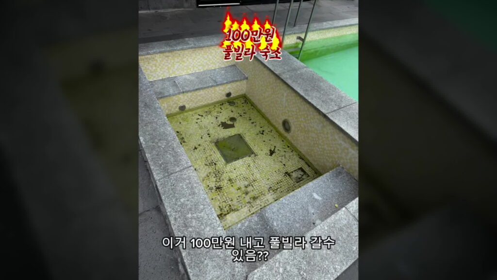 1박 100만원 풀빌라, 녹조·오염으로 사용자 '분통'