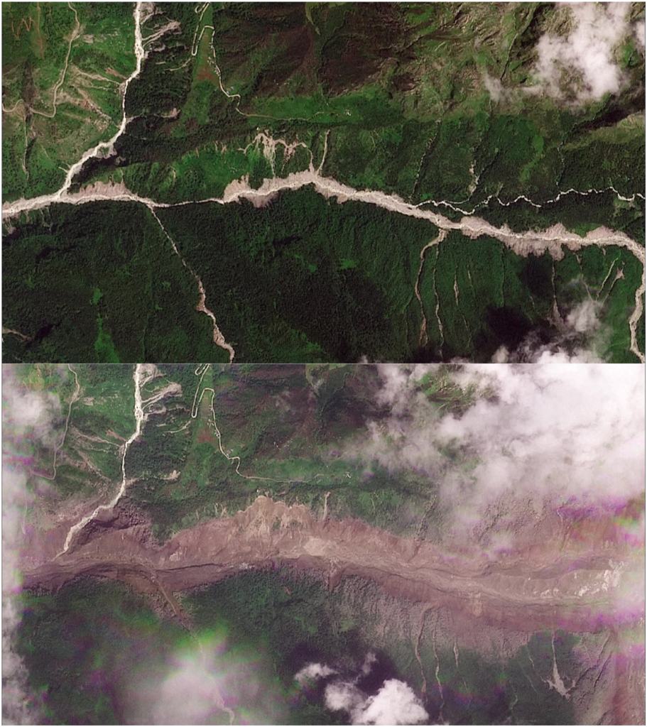 구름 한 점 없는 맑은 날, 시속 170km 돌풍 동반한 ‘돌연 홍수’ 발생