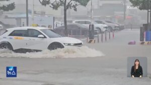 남부지방 집중호우...울산 동구 시간당 99mm 기록
