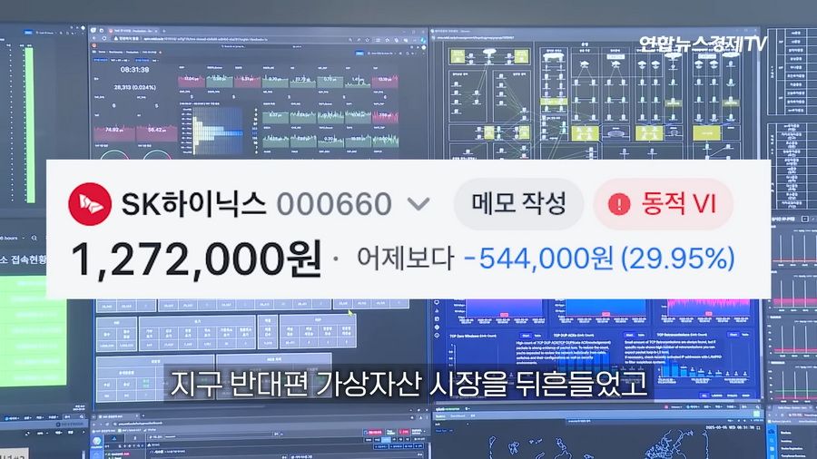 SK하이닉스 1주 하한가로 800억 롱포지션 강제 청산된 사건