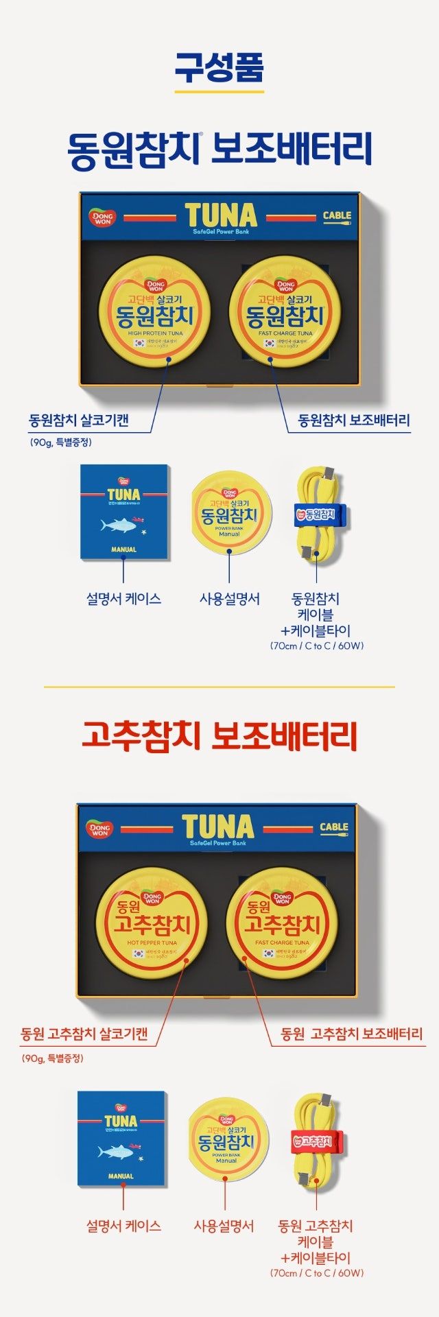 동원참치, 보조배터리 출시 예정