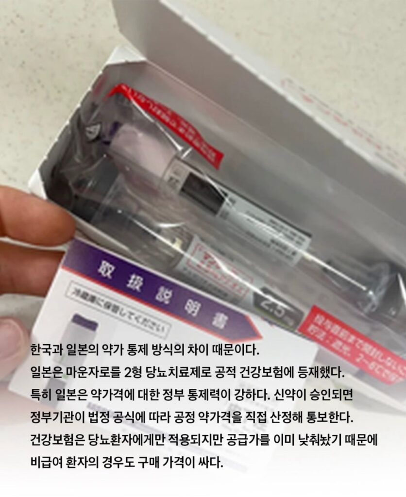 한국 마운자로 가격이 일본의 3배인 이유