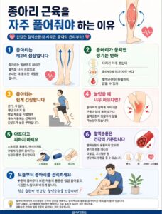 종아리 근육, 왜 자주 풀어줘야 할까?