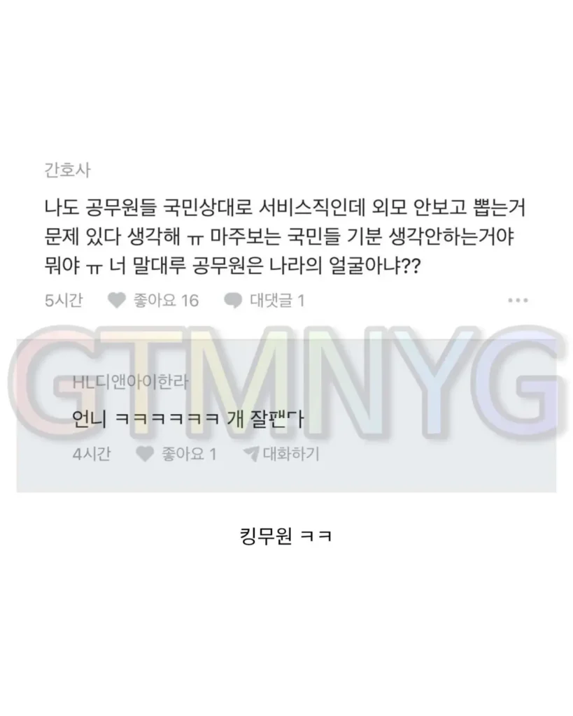 공무원, 간호사의 크록스 착용에 대해 부정적 입장 표명.jpg