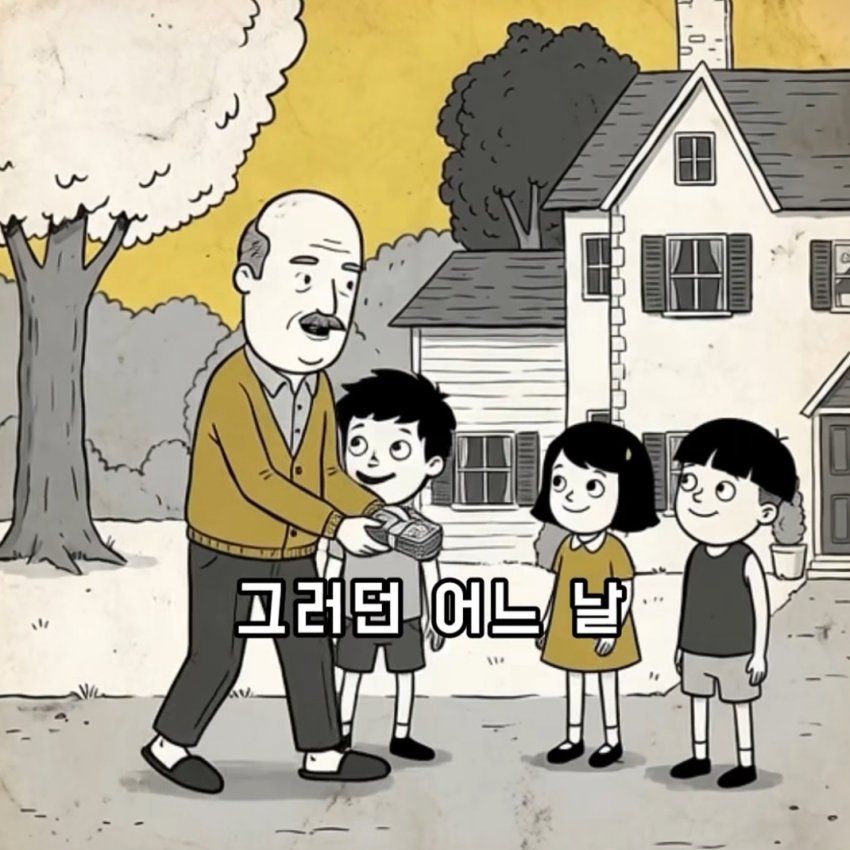 아이들이 시끄러울 때 부자가 돈을 준 까닭.toon