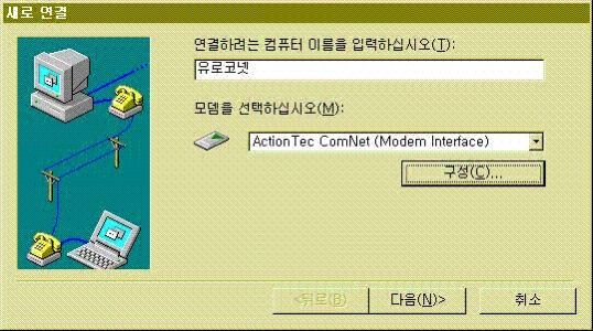 추억의 모뎀 전화접속