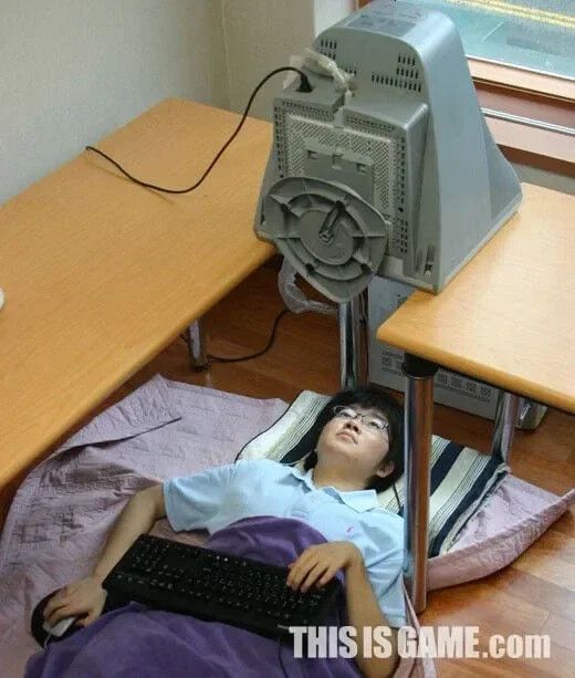 모니터암 없을 때 대처법