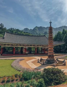 북한 여행 중인 외국인 친구가 보내온 북한 사찰 사진