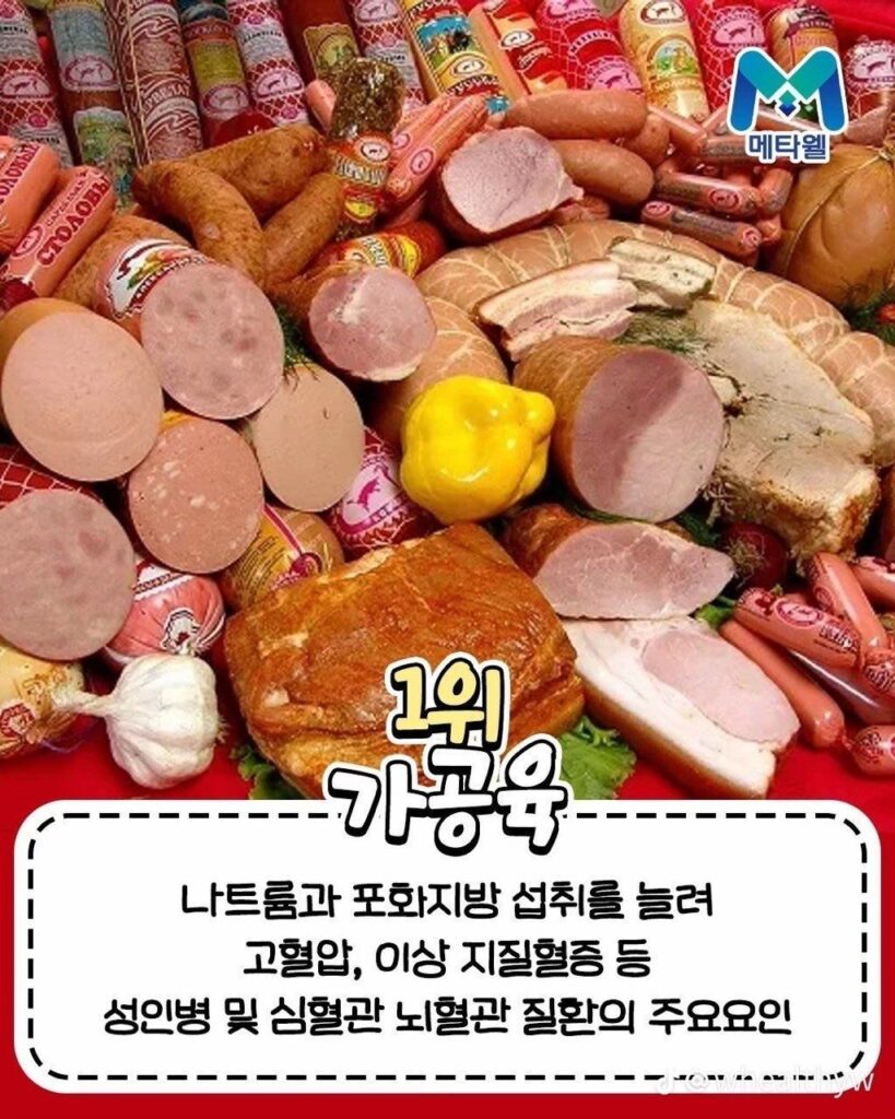 사망율 높이는 음식 TOP 10 순위.jpg