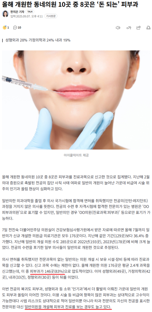 산부인과 의사들의 요즘 행보...