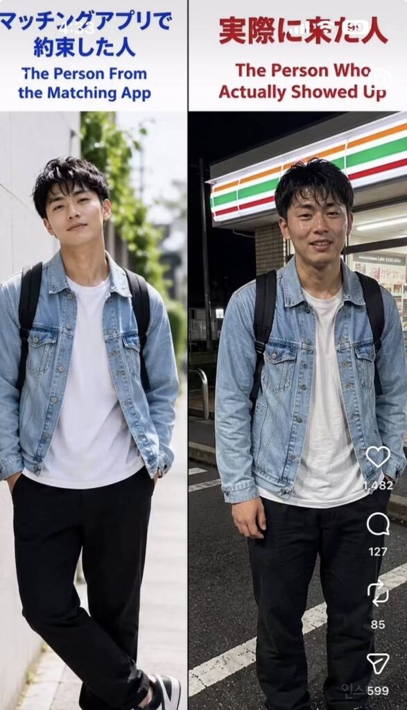 인스타 사진과 실물, 일본에서 큰 화제