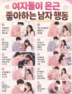 여성들이 호감 느끼는 남자들의 행동 10가지