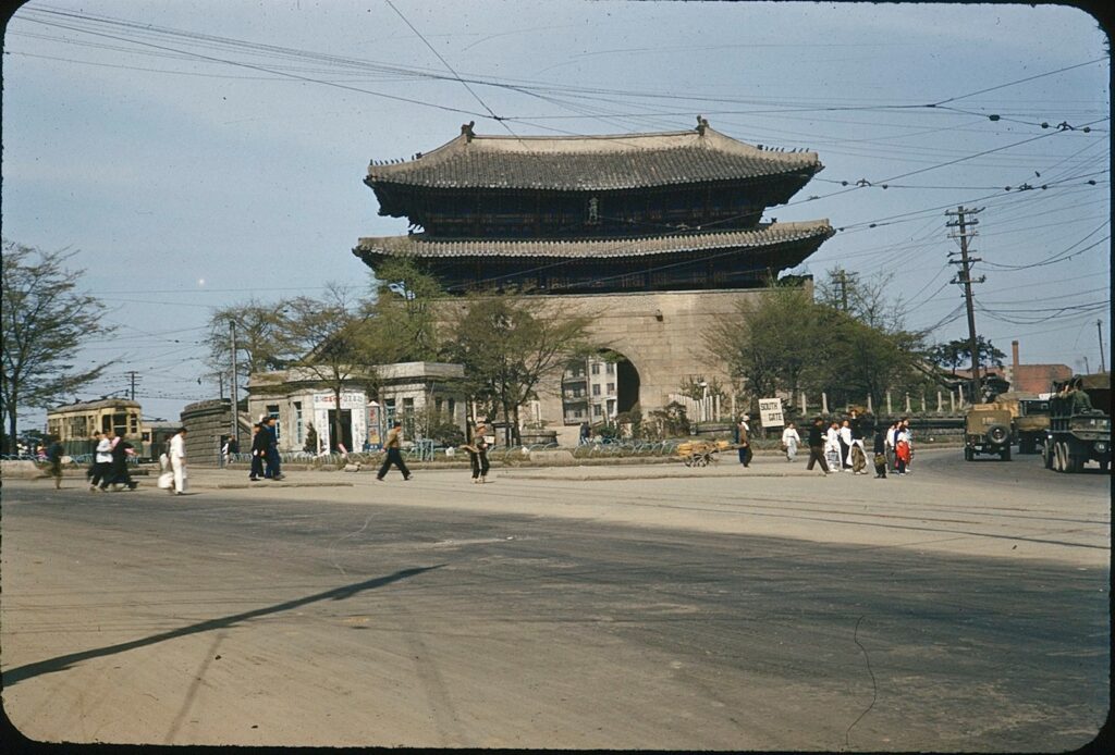 1955년 서울 거리 풍경 (사진)