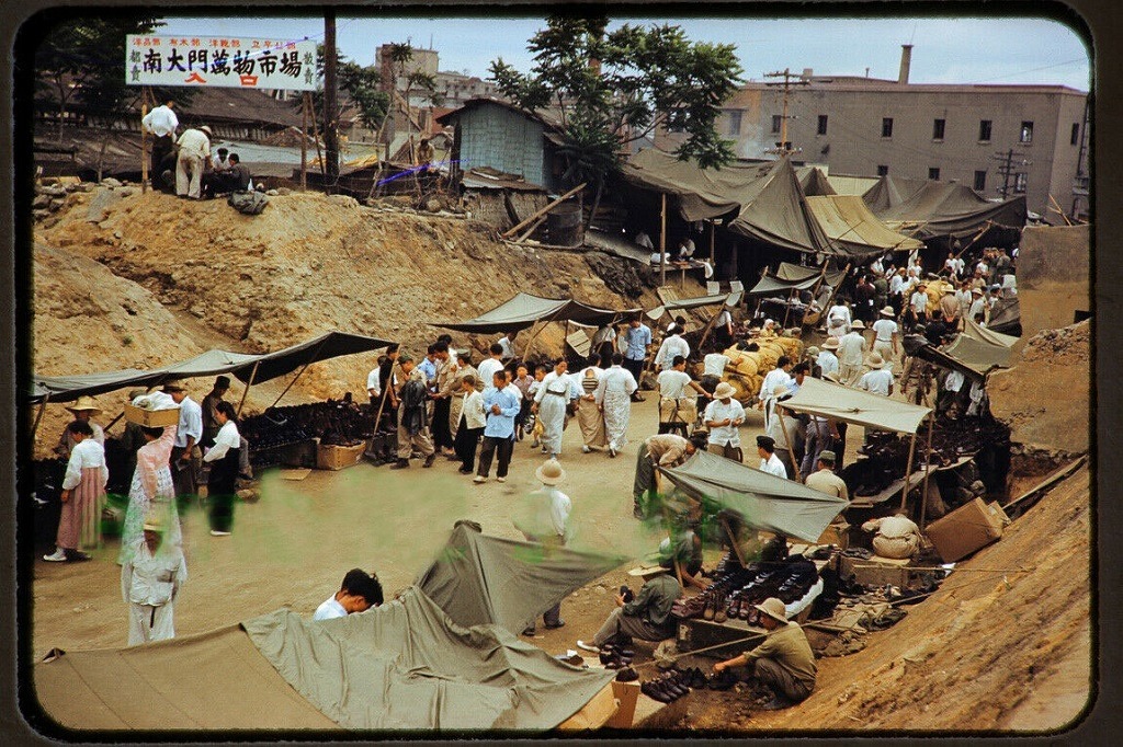 1955년 서울 거리 풍경 (사진)