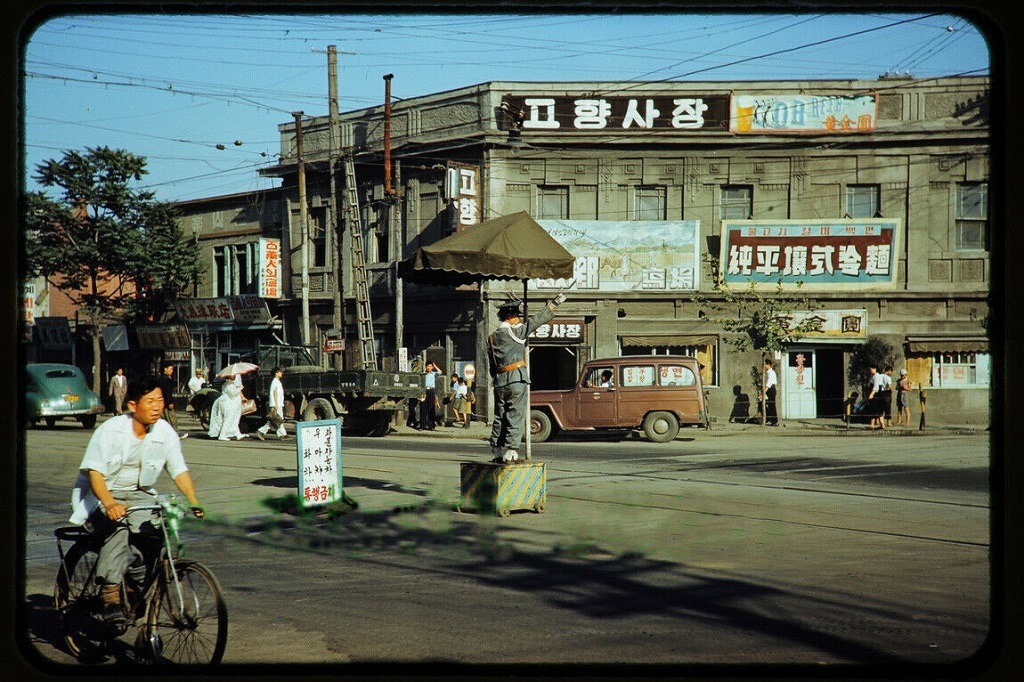 1955년 서울 거리 풍경 (사진)