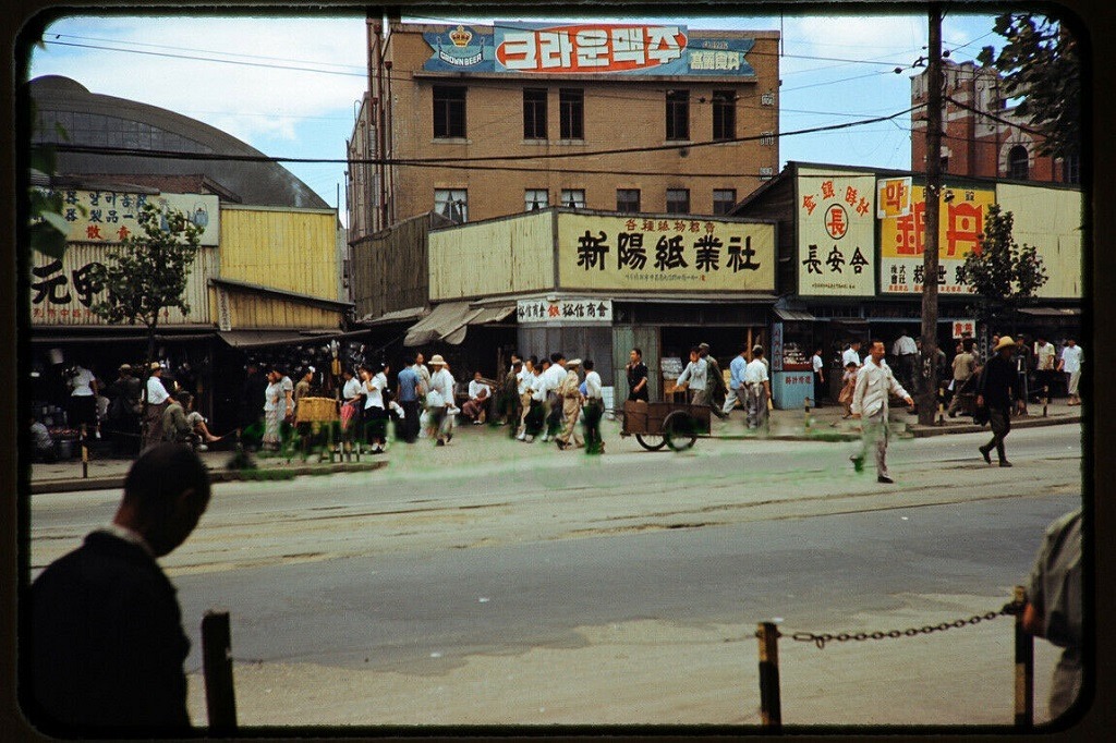 1955년 서울 거리 풍경 (사진)