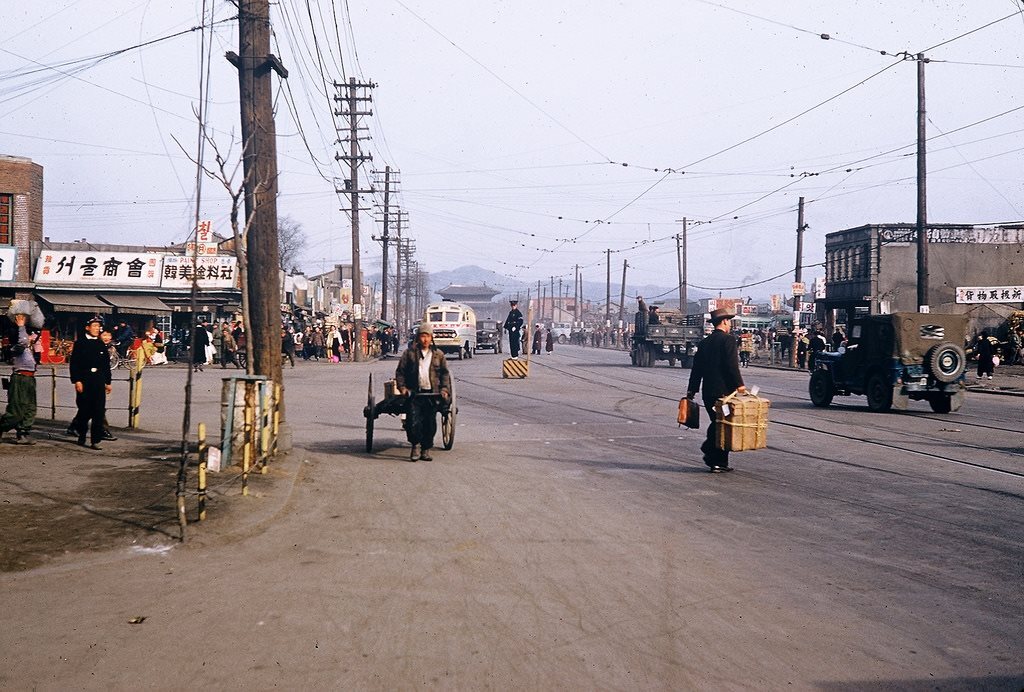 1955년 서울 거리 풍경 (사진)