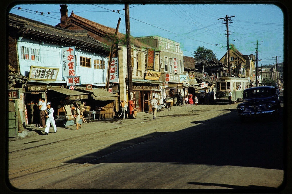 1955년 서울 거리 풍경 (사진)