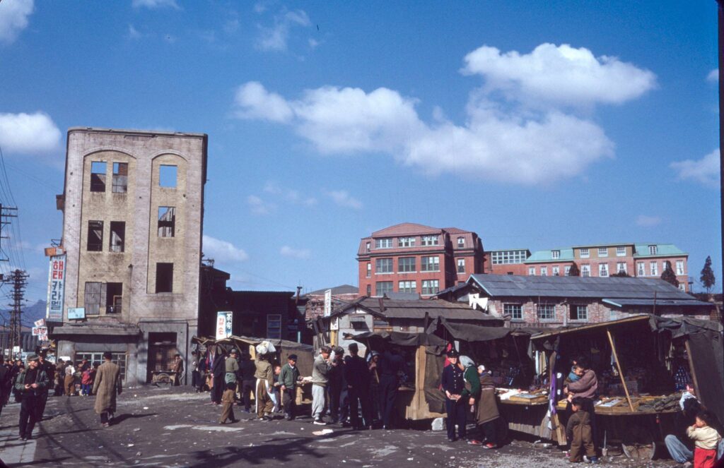 1955년 서울 거리 풍경 (사진)