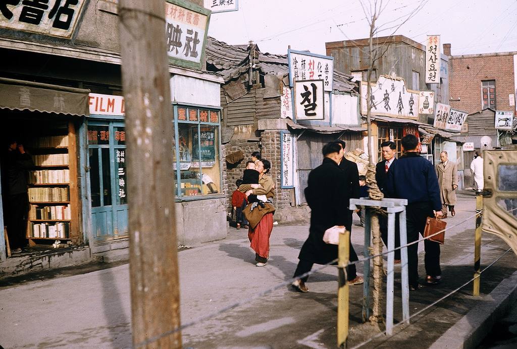 1955년 서울 거리 풍경 (사진)