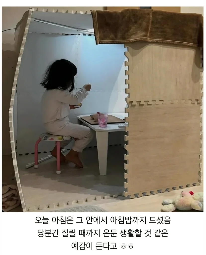 아이가 다 컸나 봐요... 자기 방을 갖고 싶어 하는데