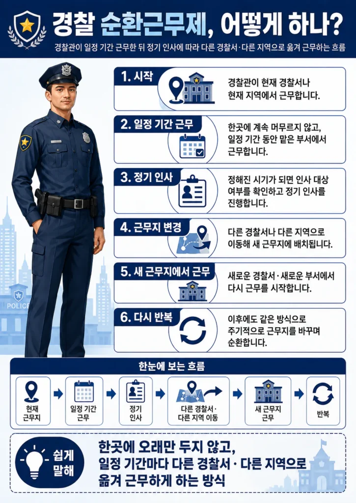 경찰 순환근무제 도입 관련 소식