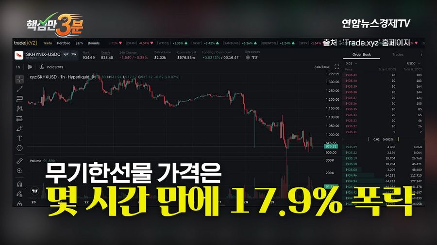 SK하이닉스 1주 하한가로 800억 롱포지션 강제 청산된 사건