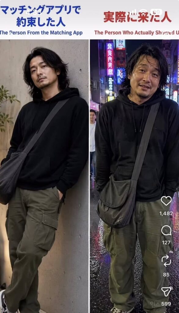 인스타 사진과 실물, 일본에서 큰 화제