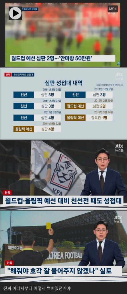 축협, '애국심으로 성접대' 해명