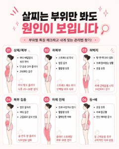 살찌는 부위만 봐도 원인을 알 수 있음