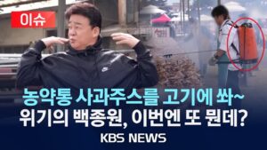 백종원, 축제 음식 위생 문제에 '쓴소리'