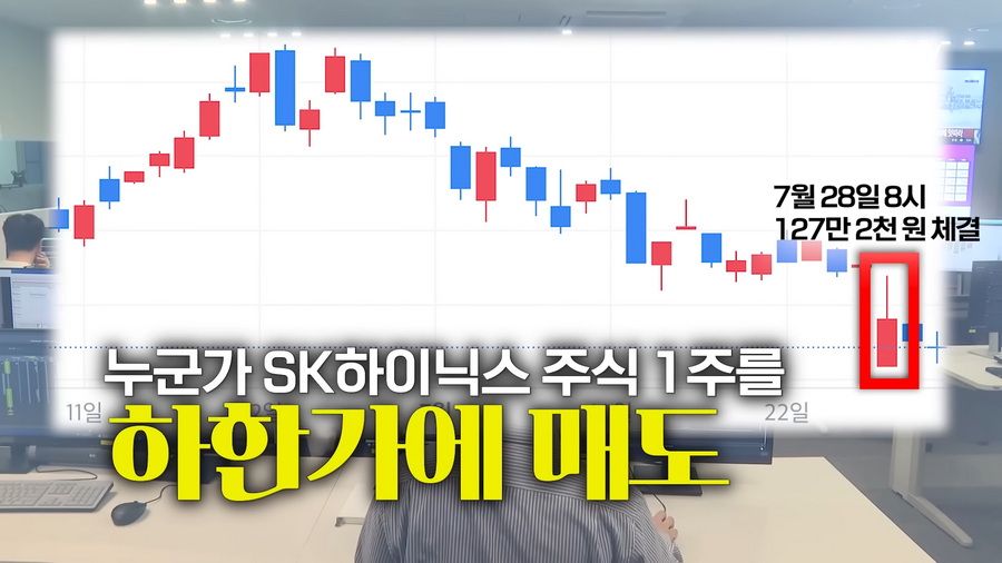 SK하이닉스 1주 하한가로 800억 롱포지션 강제 청산된 사건