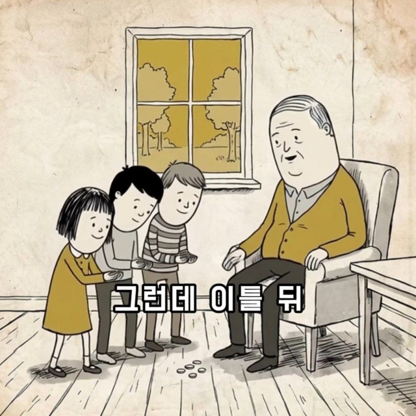 아이들이 시끄러울 때 부자가 돈을 준 까닭.toon