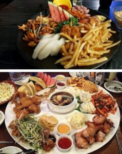 추억의 호프집 단골 메뉴