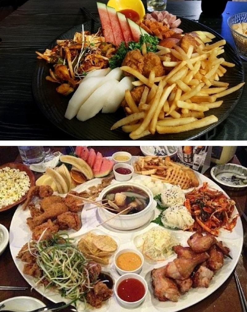추억의 호프집 단골 메뉴