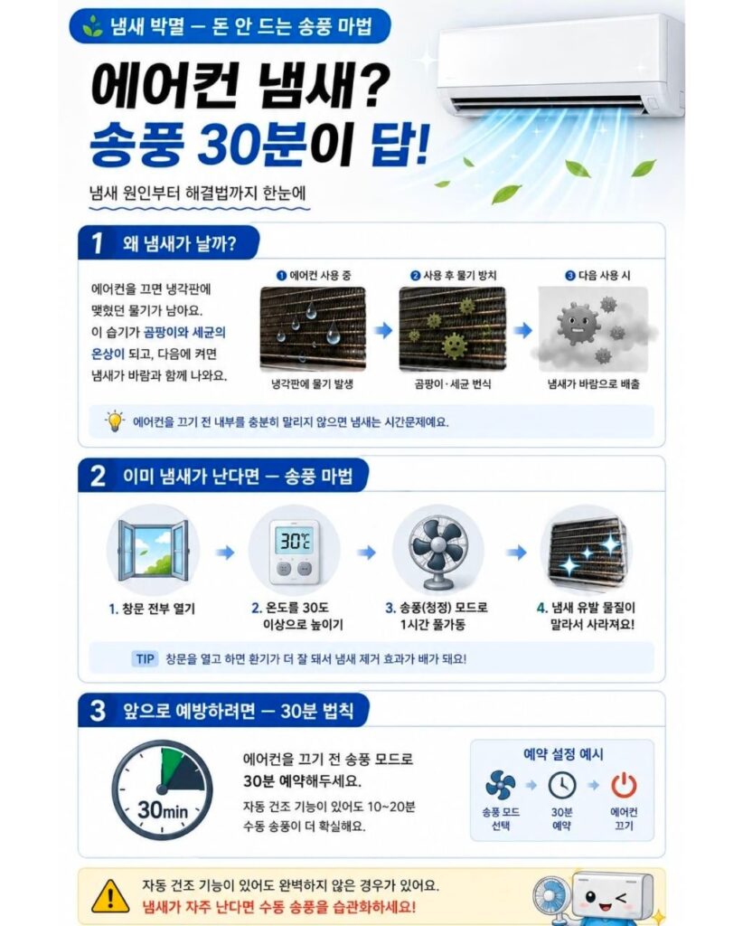 삼성 엘지 에어컨 냄새 제거 공식 답변.jpg