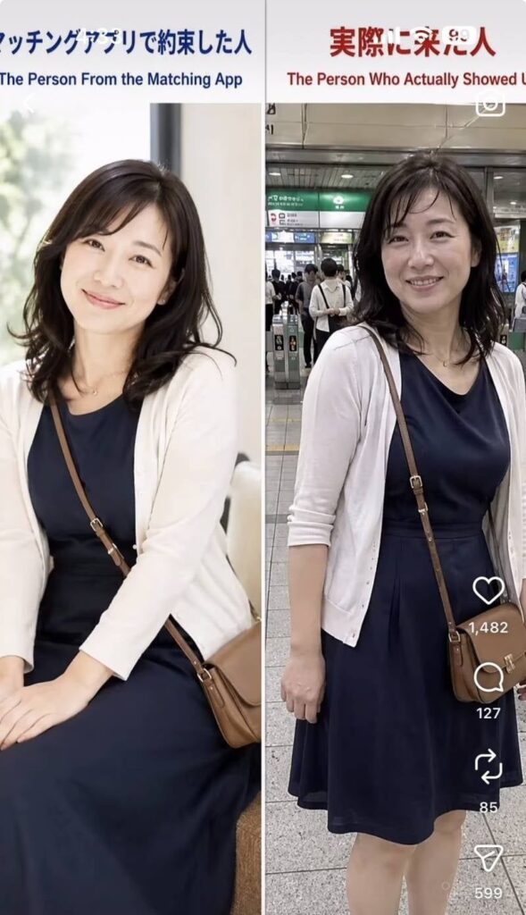 인스타 사진과 실물, 일본에서 큰 화제