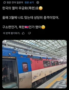 일본인, "북한인 줄 알았다"