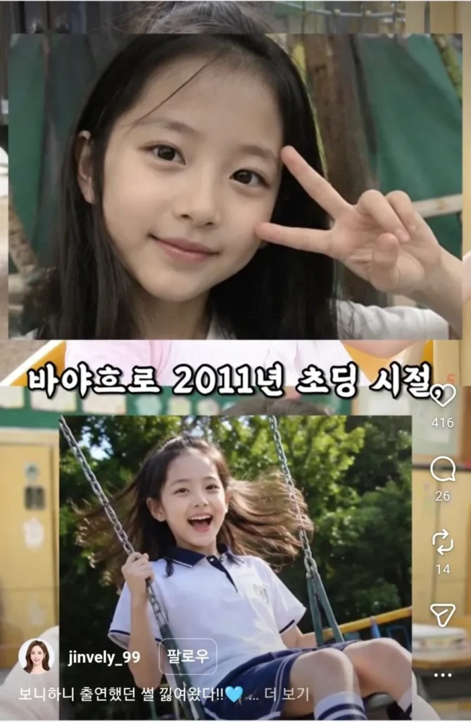 이유진 아역 시절, 고추아가씨 때의 모습