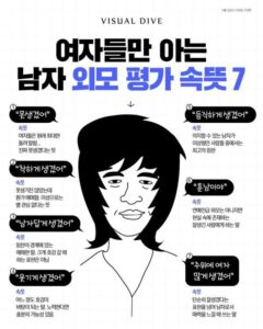여자들만 아는 남자 외모평 속뜻