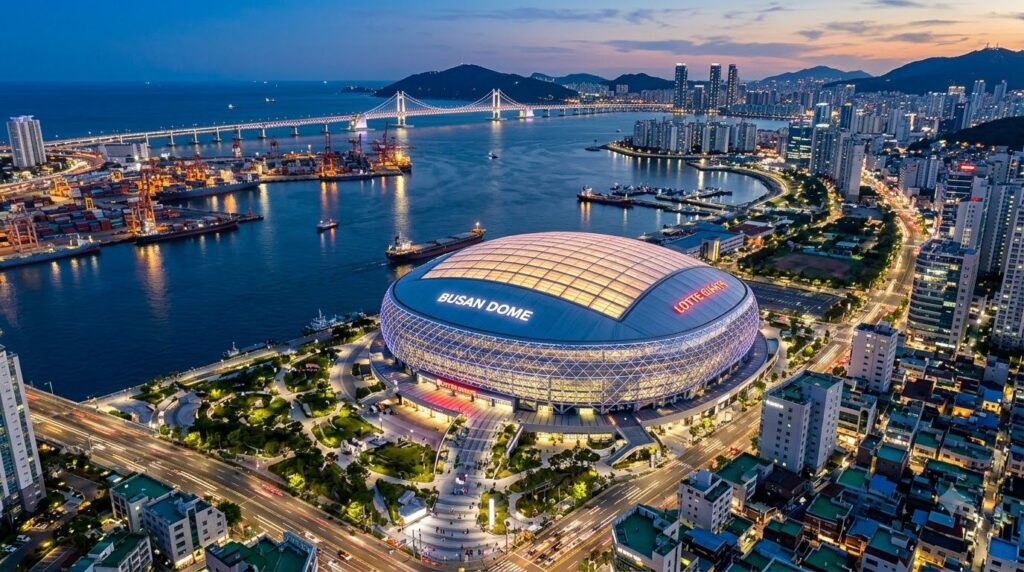 부산 야구팬들의 염원을 담아 부산 신축 야구장 조감도