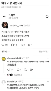 여성이 가장 아름다운 나이