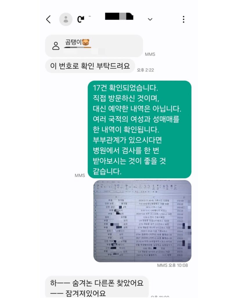 남편이 유흥업소 다니는걸 알게된 아내