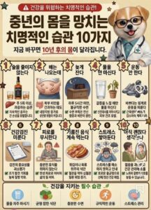 몸을 해치는 좋지 못한 습관들