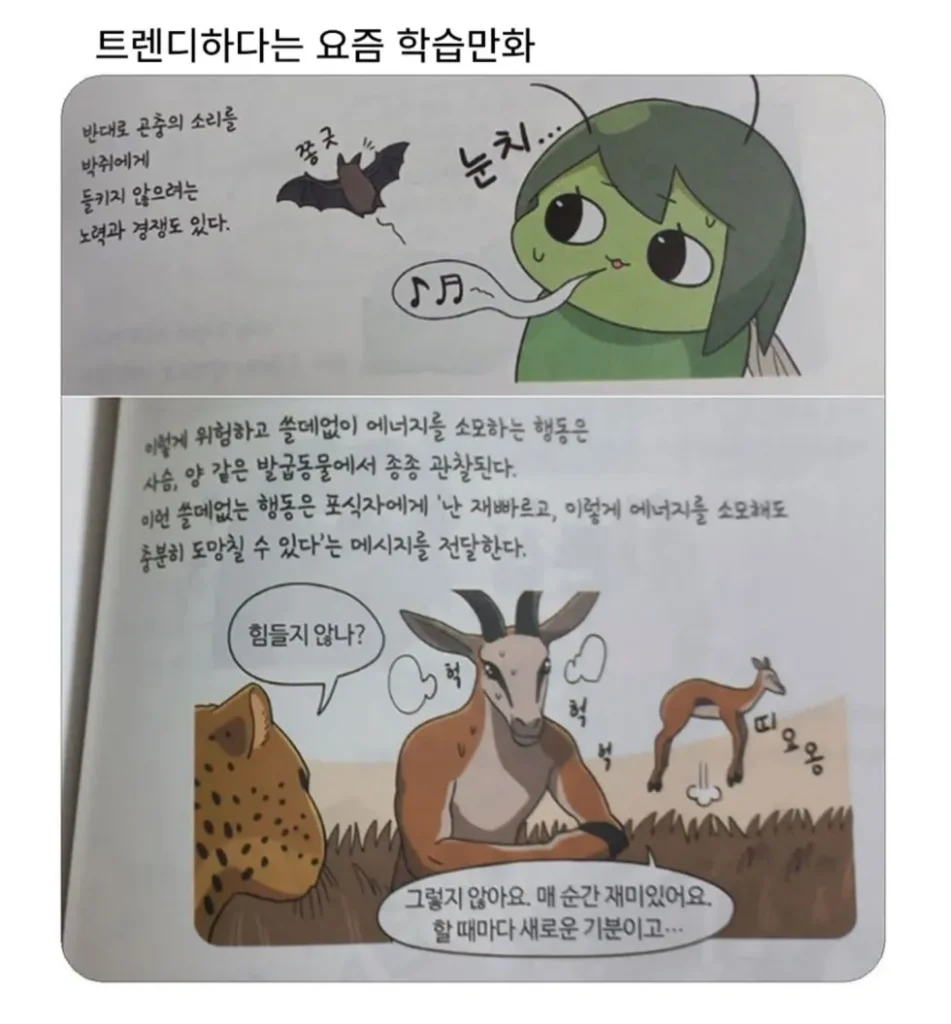 요즘 유행하는 학습만화는