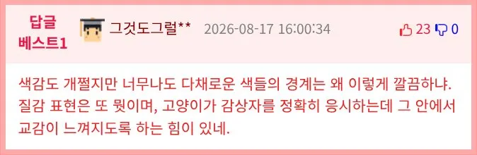 중증 자폐 아들이 그린 고양이 그림