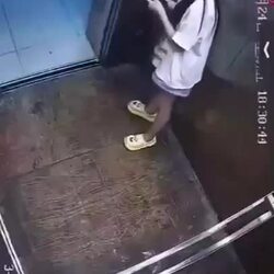엘리베이터 안에서 벌어진 엄마들의 몸싸움 영상