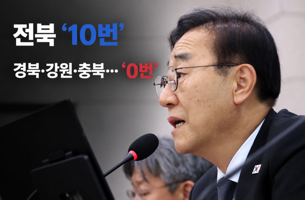 국토부 장관, 전북 10회 방문… 8개 시도 방문 '0번'