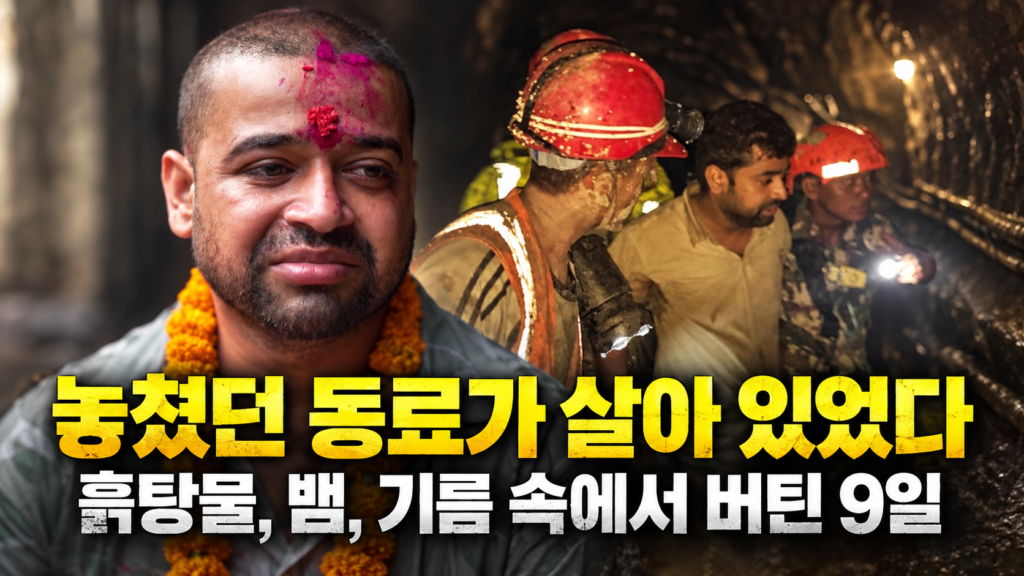 수몰 터널서 9일간 생존…극적 구조된 동료의 이야기